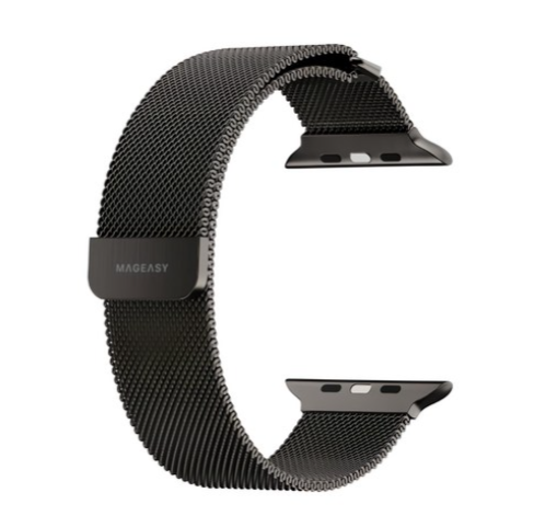 MAGEASY Milanese 米蘭不鏽鋼磁扣錶環, 適用Apple Watch S4~S10,