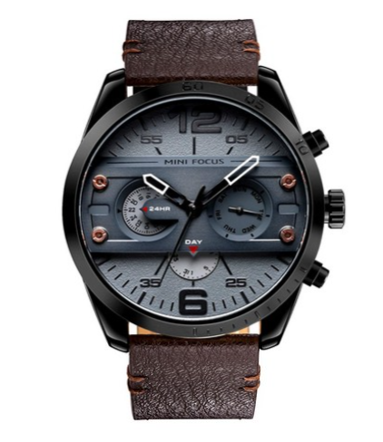 MF 商務防水電子錶 LGSMF068G 褐色,附禮盒+禮品袋,1組