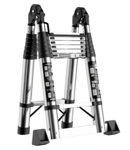 嘉鴻牌 不銹鋼伸縮梯, 2.1 + 2.1m, 1個