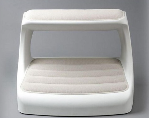 DSP PIO 2層緩衝墊腳凳 軟墊款, 杏色