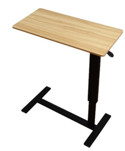 ONE HOUSE 丹尼爾無段氣動升降邊桌 折疊款 OH-K201-A, 原木色, 1個