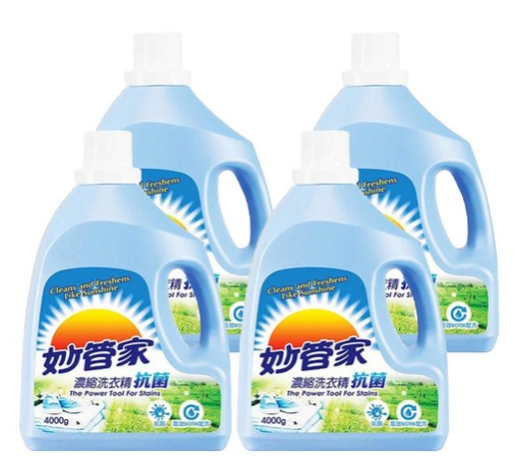 [箱裝]Magic Amah 妙管家 濃縮洗衣精 抗菌, 4kg, 4桶