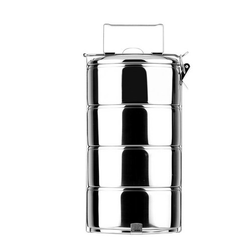 ZEBRA 斑馬牌 304不銹鋼 多層飯盒, 8144, 14CM, 0.9L, 4層, 1個