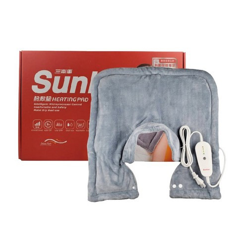 Sunlus 三樂事 肩頸熱敷柔毛墊 SP1213, 50 x 50cm, 1個