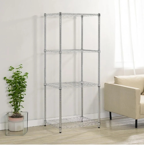 波浪電鍍四層架, M(60 x 45 x 150cm), 1個