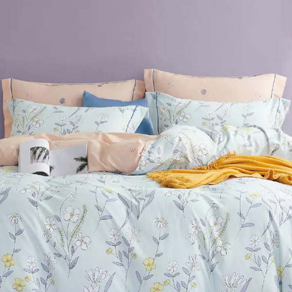 寢城之戀 台灣製 吸濕排汗萊賽爾天絲 舖棉兩用被套, 210 x 180cm, 夏末淺笑, 1個