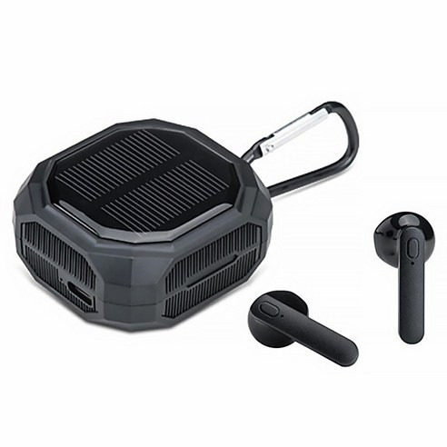 E-books SS49 太陽能款真無線藍牙5.3耳機, 黑色, E-EPA254, 1個