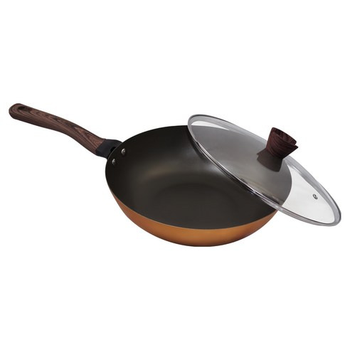 SILWA 西華 繽紛金不沾炒鍋, 30cm, 1組