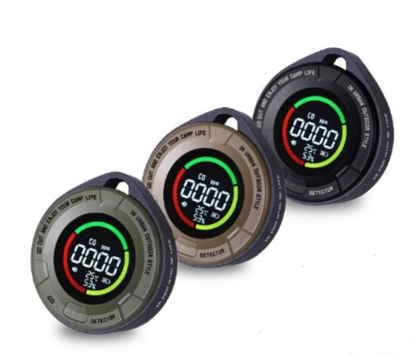 ADAMOUTDOOR 隨身一氧化碳溫濕度偵測器, ADDT-MON100(S), 76 x 70 (顏色隨機)