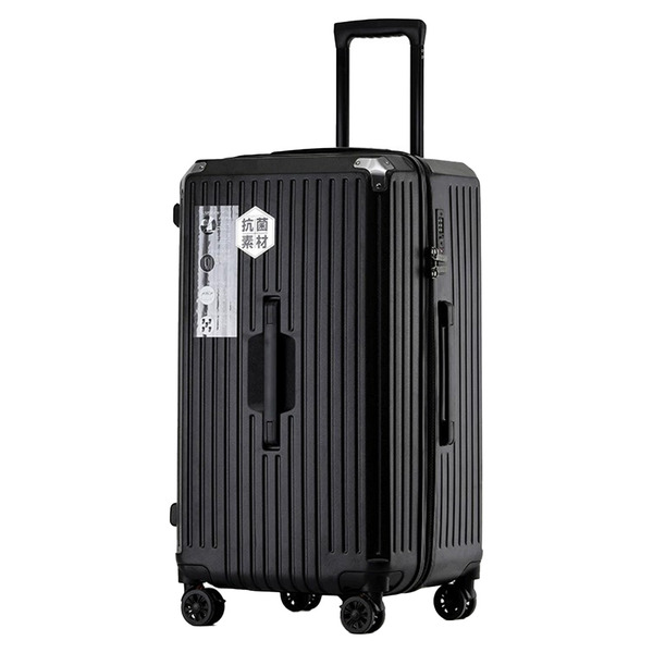 KOLKO 大容量胖胖防撞行李箱, A0172-6, 20吋, 亮面黑, 1個