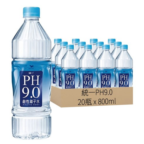 [箱裝]統一PH9.0 鹼性離子水 800ml*20入