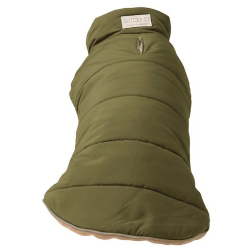 pehom 雙面寵物外套背心 (綠棕)xl,1入