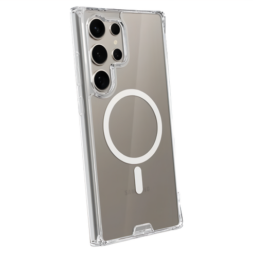 hoda 晶石MagSafe軍規防摔殼 Samsung Galaxy S24 Plus, 透明, 5