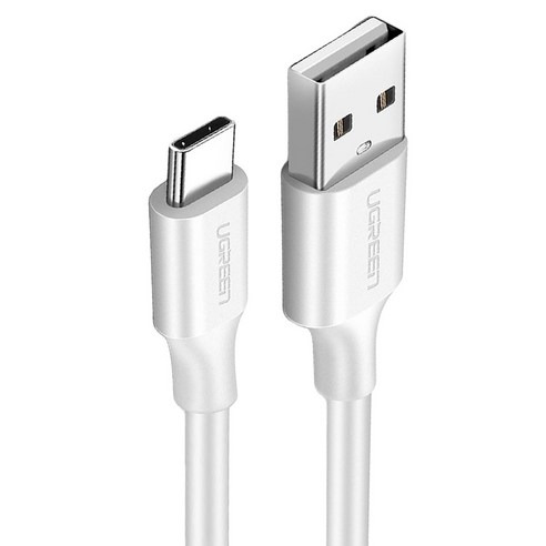 UGREEN 綠聯 USB-A to USB-C/Type-C 快充傳輸線 升級版, 白色, 1.5