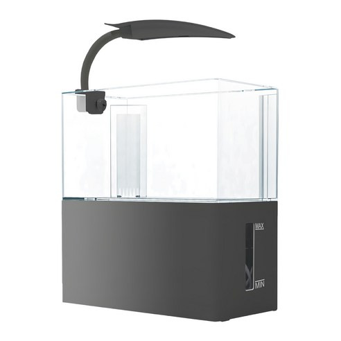 Crabaqua 小螃蟹 五色開放底部過濾缸, 18 x 9.5 x 18.5cm, 黑色, 1個