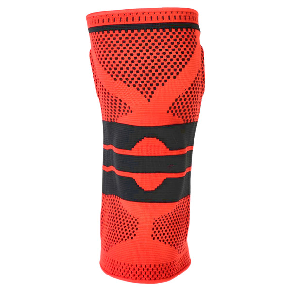 a-zeal 3d針織透氣高彈力減震護膝 紅黑色,l,1件