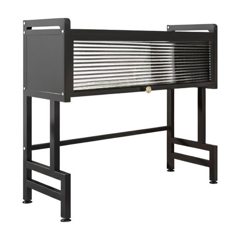 HOUDER_防塵水槽瀝水架-黑-95公分