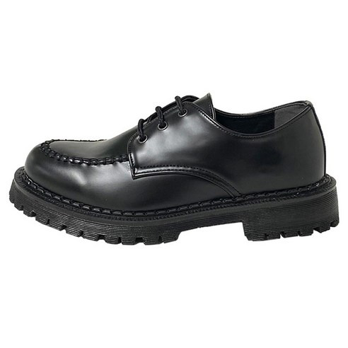 Freeto Batai 手工增高德比樂福鞋 5cm, 黑色, 290