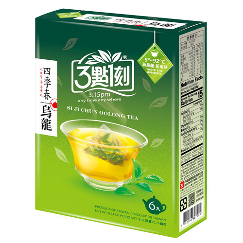 3點1刻 四季春烏龍茶, 6包, 3.5g, 1盒