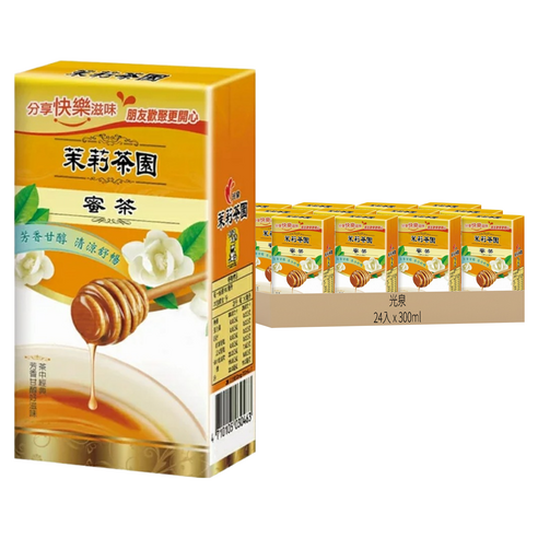 [箱裝] 光泉 茉莉茶園蜜茶 鋁箔包, 300ml, 24入