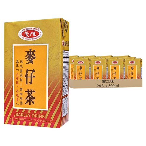 [箱裝] 愛之味 麥仔茶, 300ml, 24入