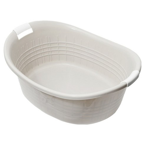 4506,多功能加厚沐浴盆, 30L,象牙白,1170g,L63.5xW46.5xH25.5cm,1