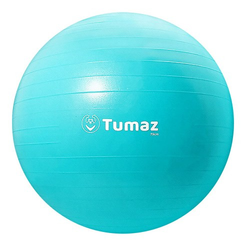 Tumaz 月熊 加厚防爆瑜珈球, S號, 直徑48~55cm, 土耳其藍, 身高165cm以下適用