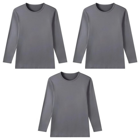 non-no 儂儂 男款 刷毛內衣, 灰色, XL, 3件