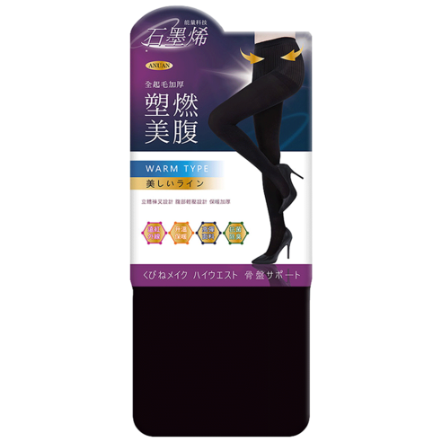 ONEDER 旺達棉品 石墨烯全起毛褲襪, M~L, 1雙