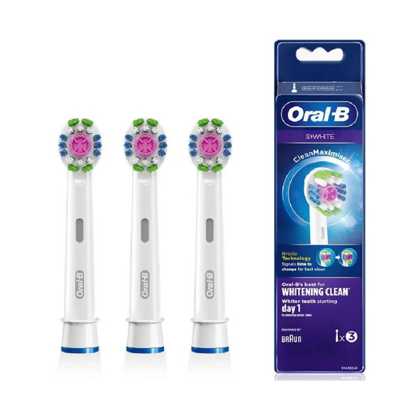 Oral-B 台灣公司貨 專業亮白拋光型刷頭, EB18-3, 3個, 1組