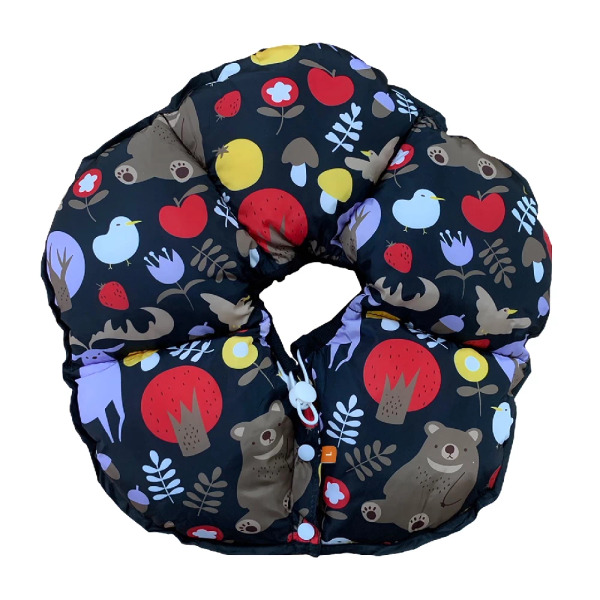 Mon bebe 夢貝貝 太陽花舒適防水頭套, S, 黑色, 1個