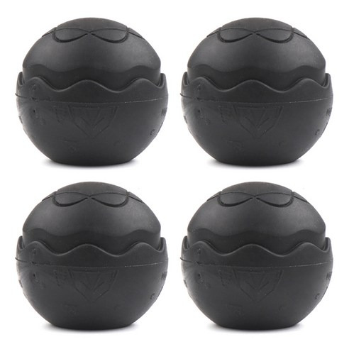 Breezemoon 露營椅腳套 球帽型, 摩登黑, 4個