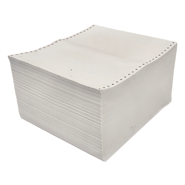 [箱裝]電腦連續報表紙, 1P, 全頁, 雙切, 28 x 24.1cm, 全白色, 1個