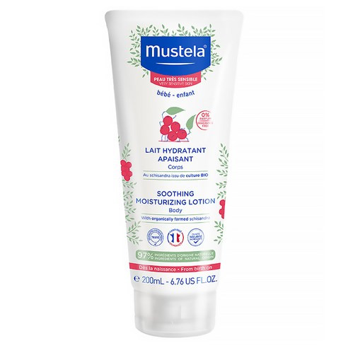 mustela 慕之恬廊 舒恬良 敏弱修復潤身乳, 200ml, 1條