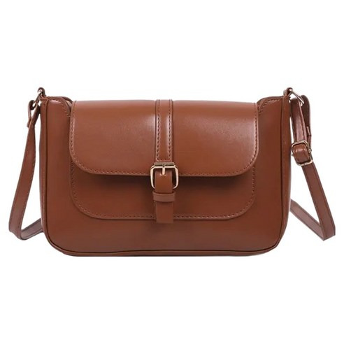 Soridal 女用 Rubino 現代基本款托特斜背包, 棕色, 24 x 15.5 x 5.5