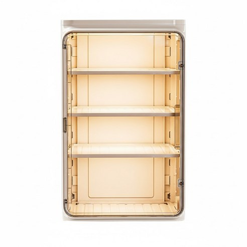 小麥購物 防塵杯子收納置物架 大 L1384, 米白色, 1個