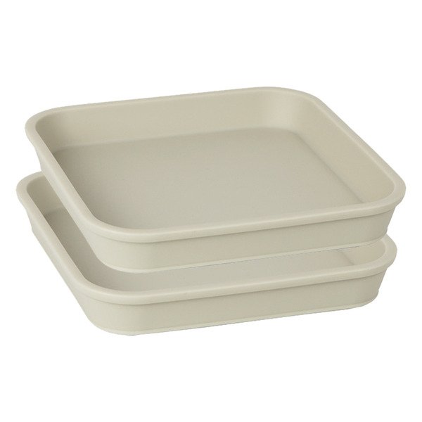 Inkok矽膠前板, 奶油米色, 2個, 16.8 x 16.8 x 2.5 cm