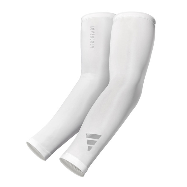 adidas 愛迪達 吸濕排汗壓縮袖套, L/XL, 白色, 1雙