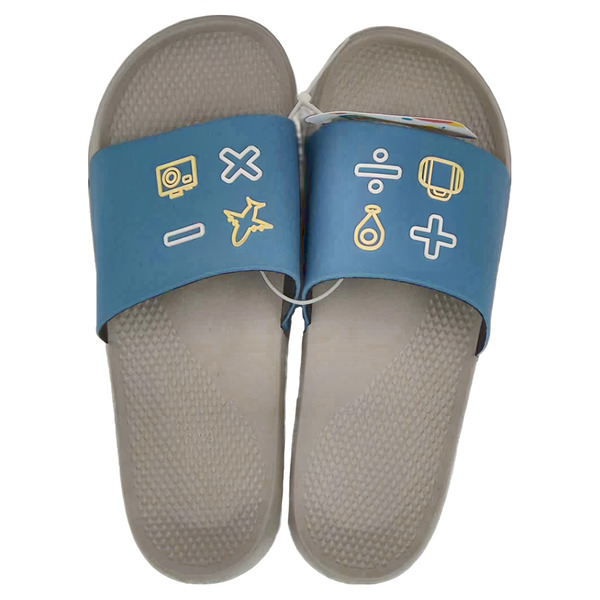 FunPlus+ 風格樂活休閒拖鞋,藍灰29號(鞋長29cm),1雙