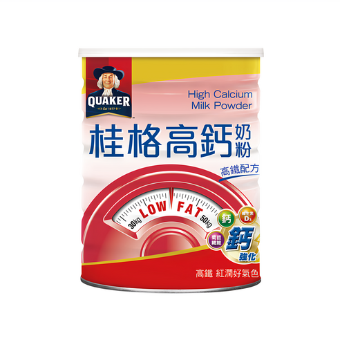 QUAKER 桂格 高鈣奶粉高鐵配方, 1500g, 1罐