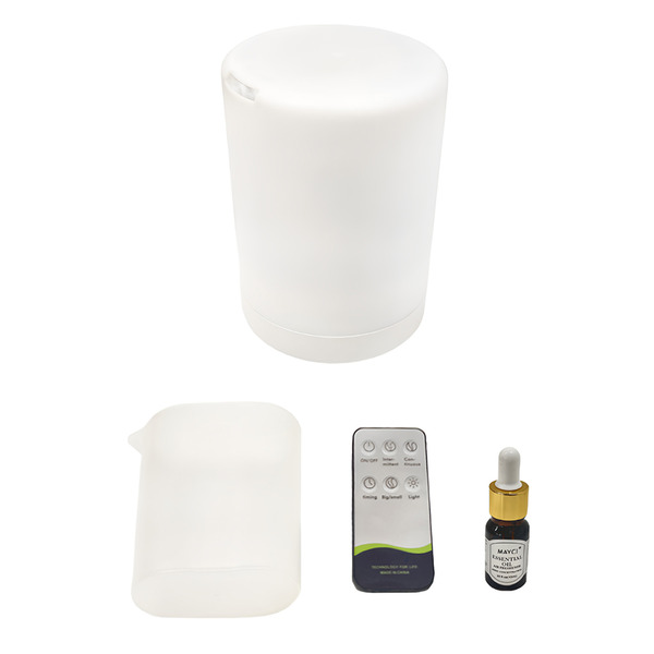 LifeShopping 無印風 香氛水氧機 送遙控器 + 贈1瓶精油 香味隨機, CAAD002