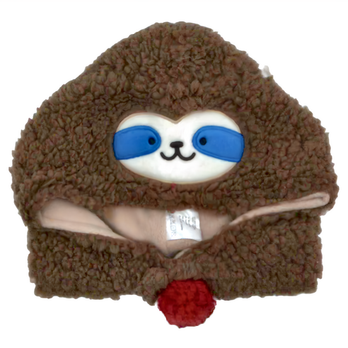 美國DabbaKids瓦拉兒童圍脖帽 樹懶的擁抱, S, (頭圍46-50cm), 1個