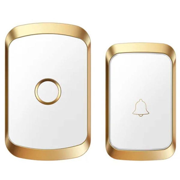 免打孔遠距離無線門鈴, 顏色隨機(金/銀/黑), 1個