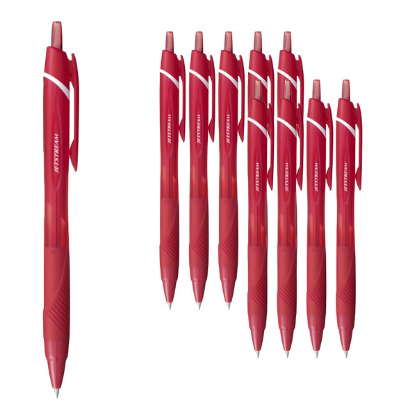 UNI Jetstream 油性原子筆 0.7mm SXN-150-07, 紅色, 1套