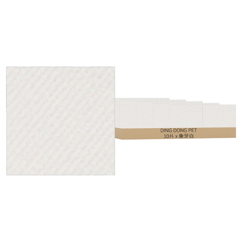 DING DONG PET 寵物防滑正方形組合地墊, 30 x 30cm, 象牙白, 10片