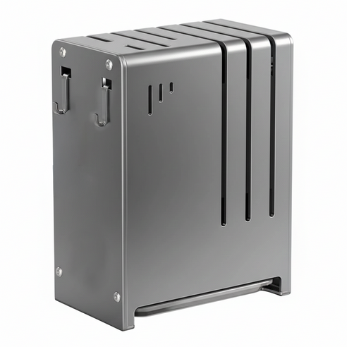 couselect 不鏽鋼刀架 廚房置物架/刀具收納架/瀝水架/菜刀架/常規刀架 檯面/壁掛兩用 1