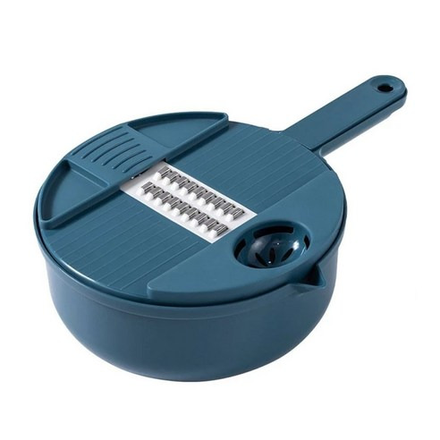 多功能刨絲器12件組, 藍色, 1組