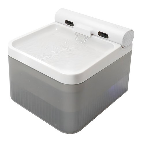 智能寵物飲水機配件耗材 智能感應款 淨水內芯, 6 x 3.6 x 3.6cm, 奶油白色, 20g