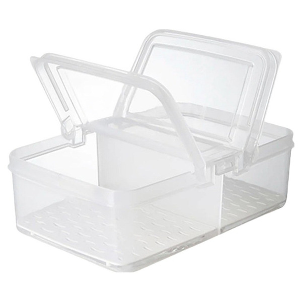 兩用雙格保鮮盒, 保鮮盒 + 蓋子, 2個