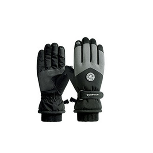 捷華 SK15 滑雪手套, 掌圍22cm 中指長8cm, 黑色, 1雙